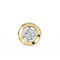 14K White Gold IGI Certified Round Diamond Solitaire Pendant – D-E Color, VVS–VS Clarity, Pass Through Design
