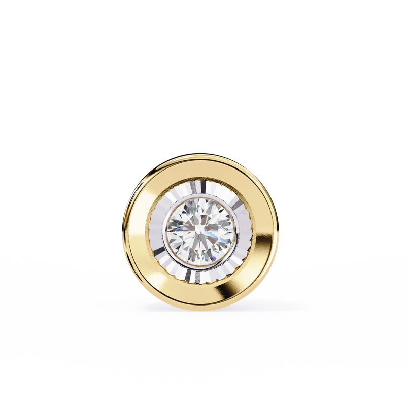 14K White Gold IGI Certified Round Diamond Solitaire Pendant – D-E Color, VVS–VS Clarity, Pass Through Design