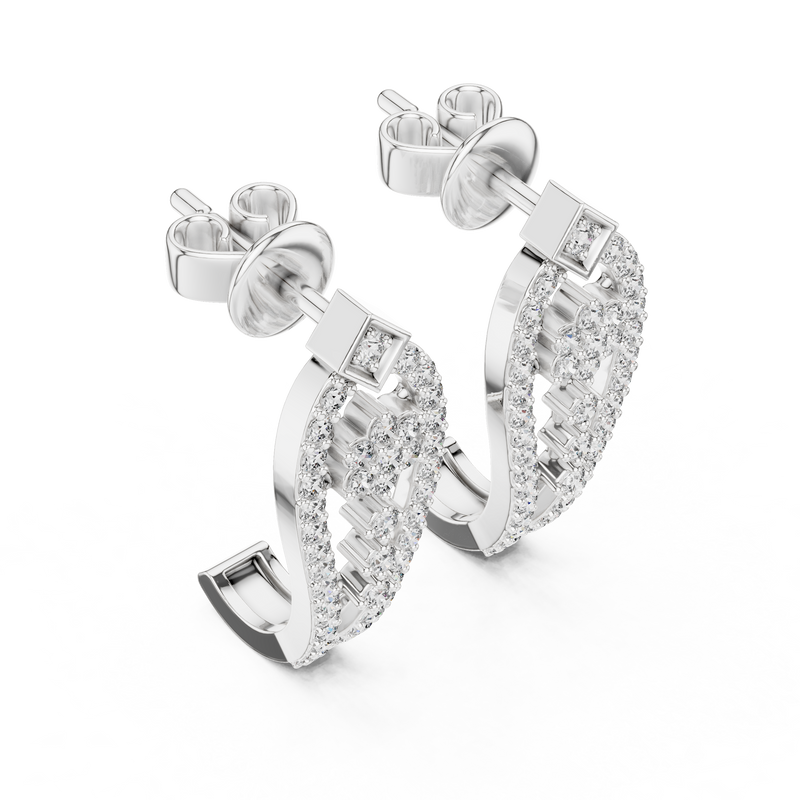 Earring 28@7 - White Gold - Image