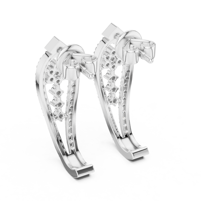 Earring 28@7 - White Gold - Image