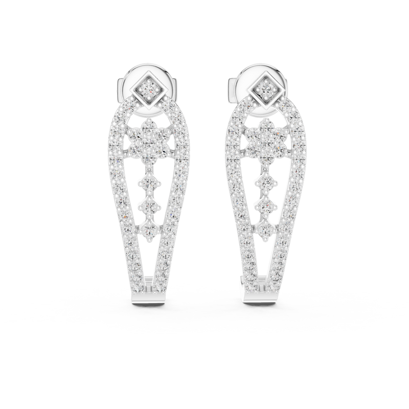 Earring 28@7 - White Gold - Image