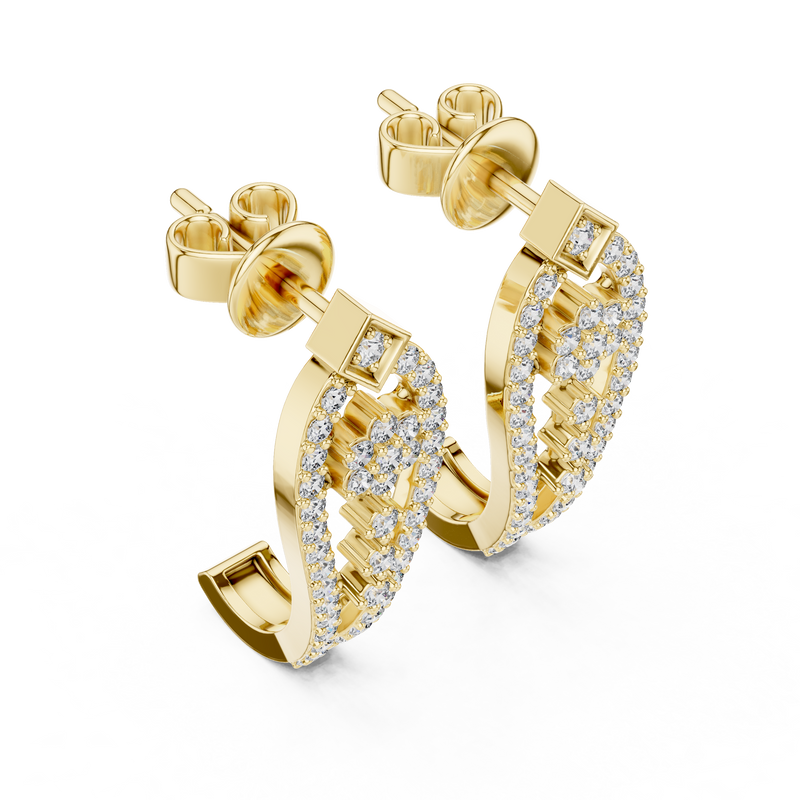 Earring 28@7 - Yellow Gold - Image