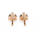 14K White Gold IGI Certified Round Solitaire Stud Earrings, 3 Prong, D-E Color, VVS/VS Clarity