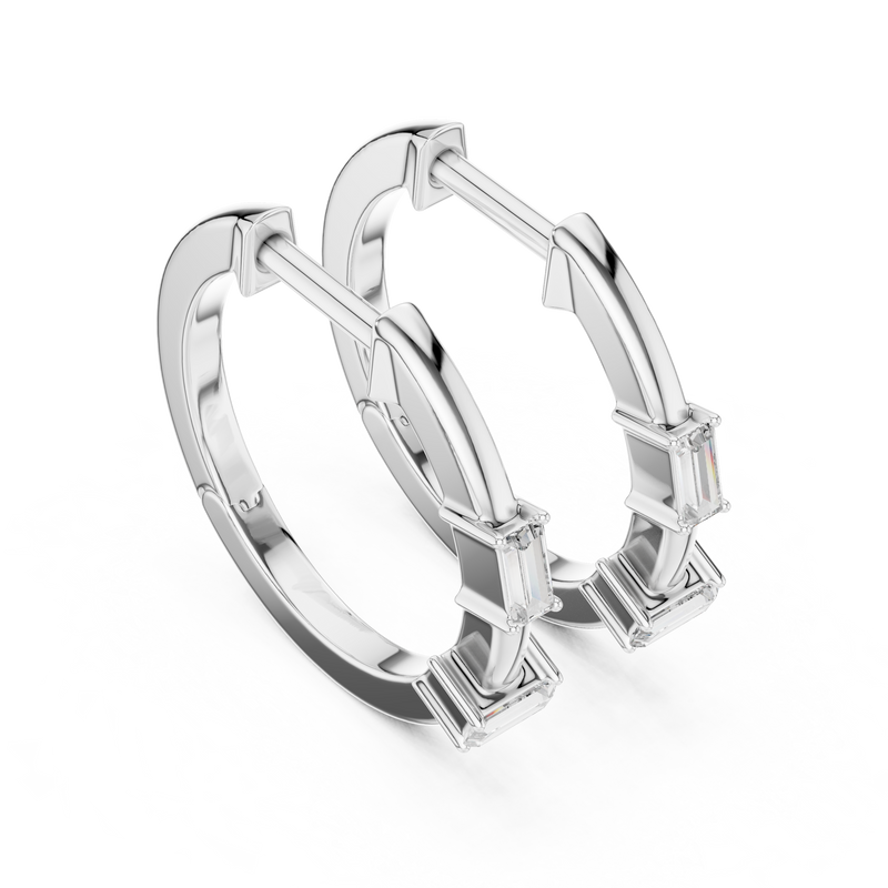 Earring ER-314@7 - White Gold - Image