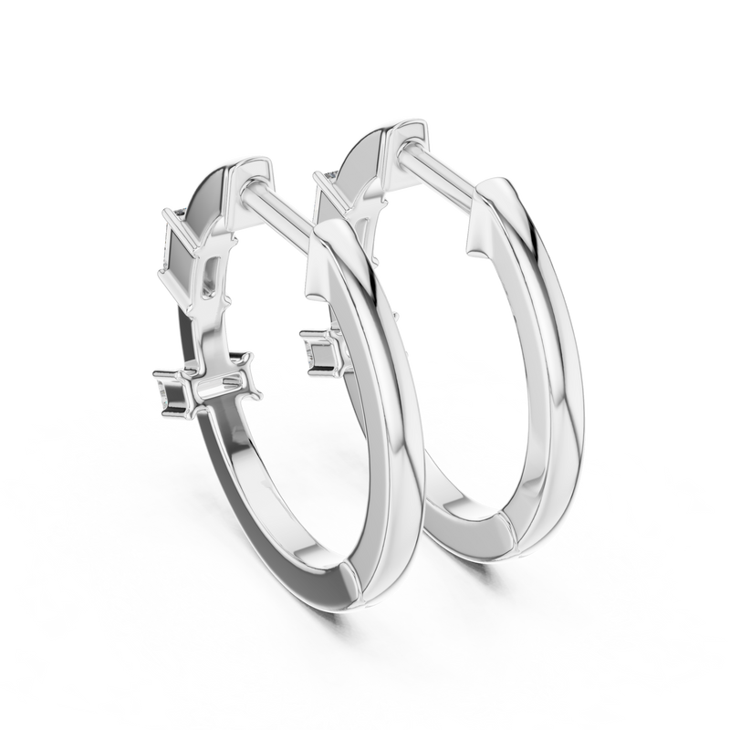 Earring ER-314@7 - White Gold - Image