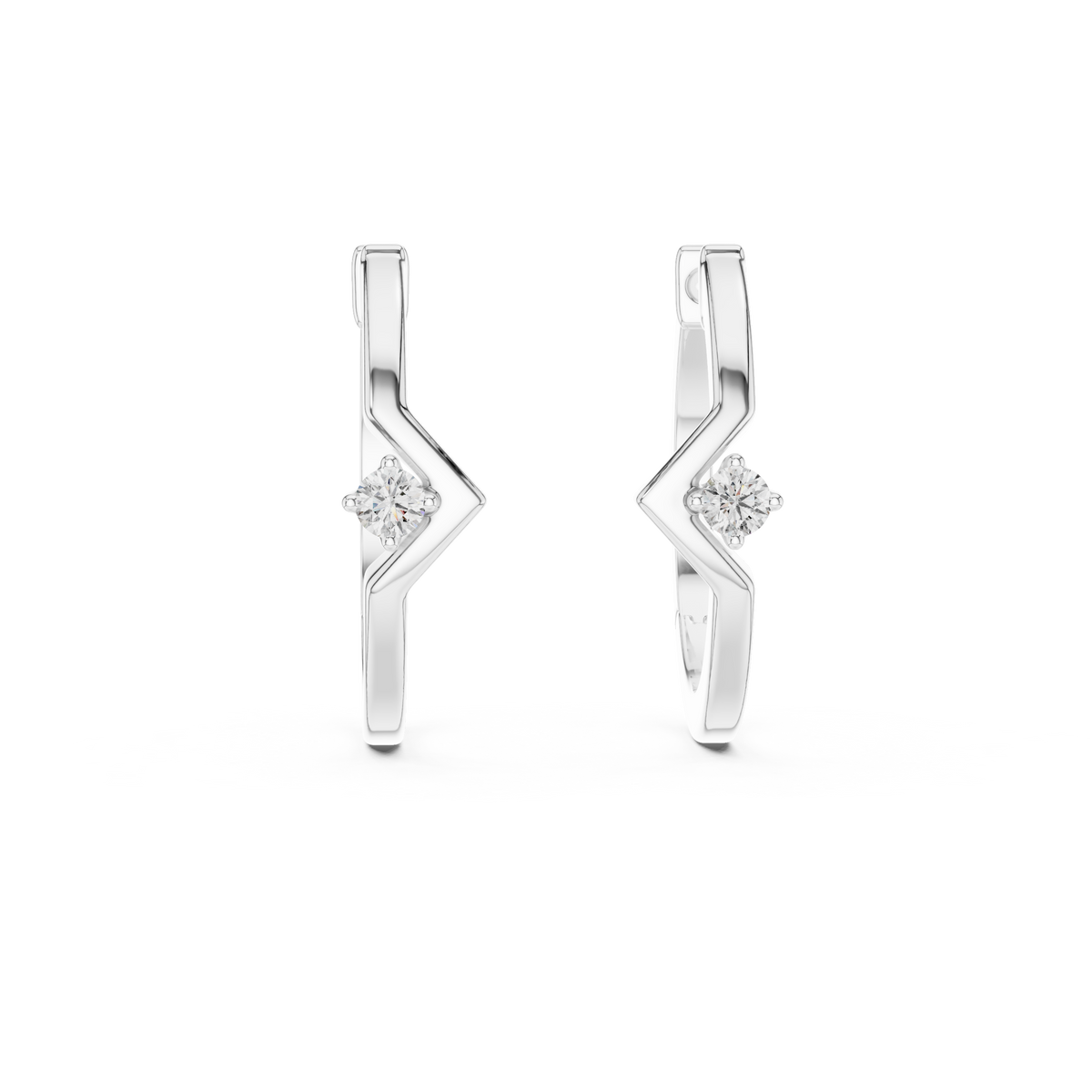 Earring ER-316@7 - White Gold - Image