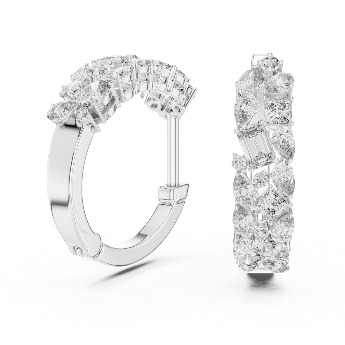 Earring ER-318@7 - White Gold - Image