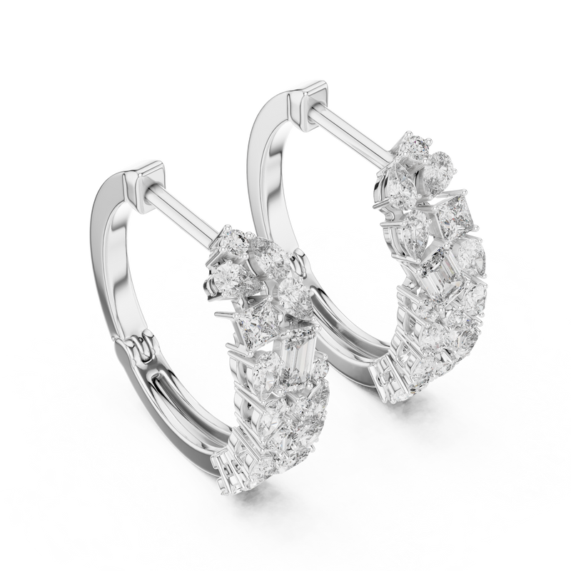 Earring ER-318@7 - White Gold - Image