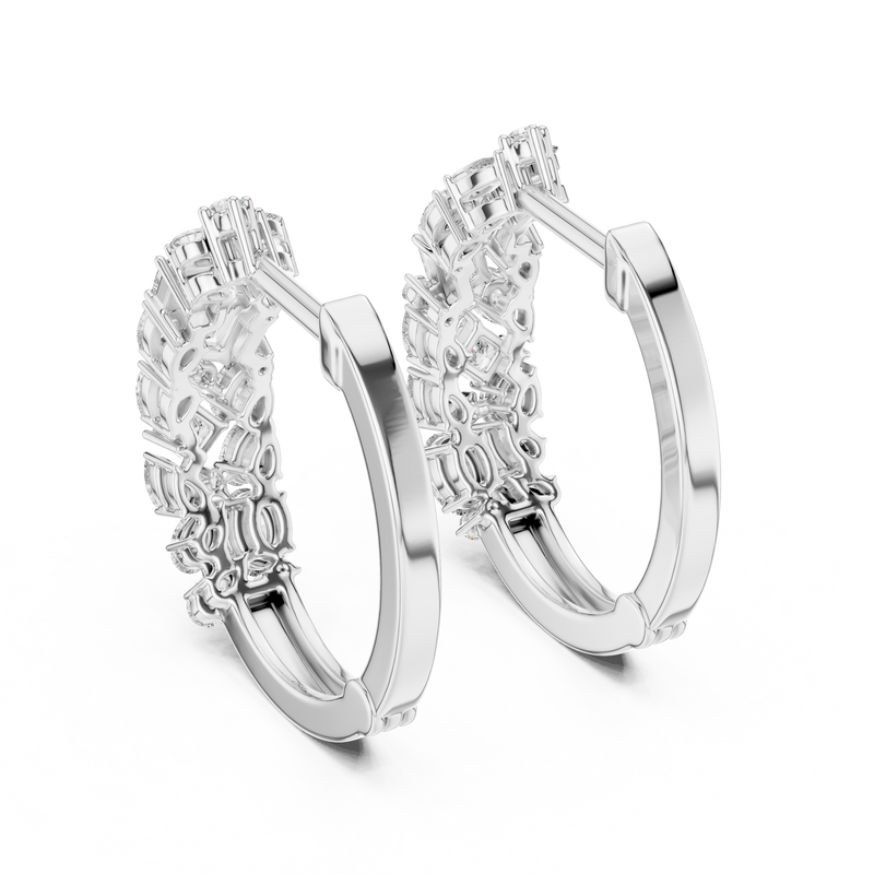 Earring ER-318@7 - White Gold - Image