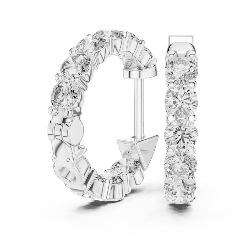 Earring ER-31@7 - White Gold - Image