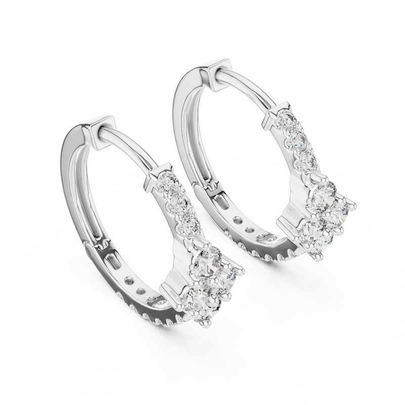 Earring ER-320@7 - White Gold - Image