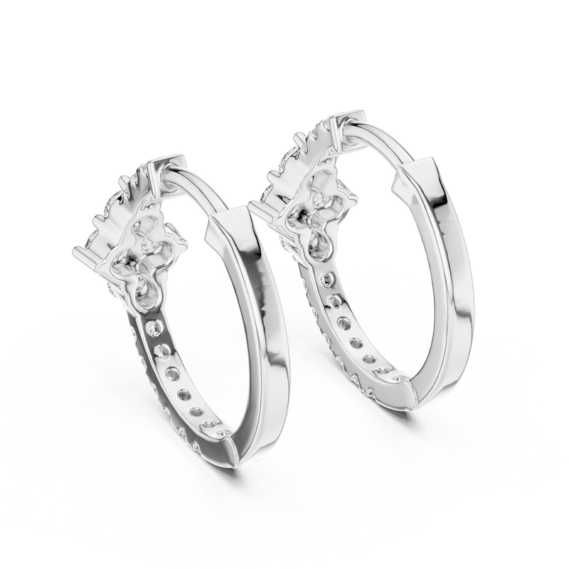 Earring ER-320@7 - White Gold - Image