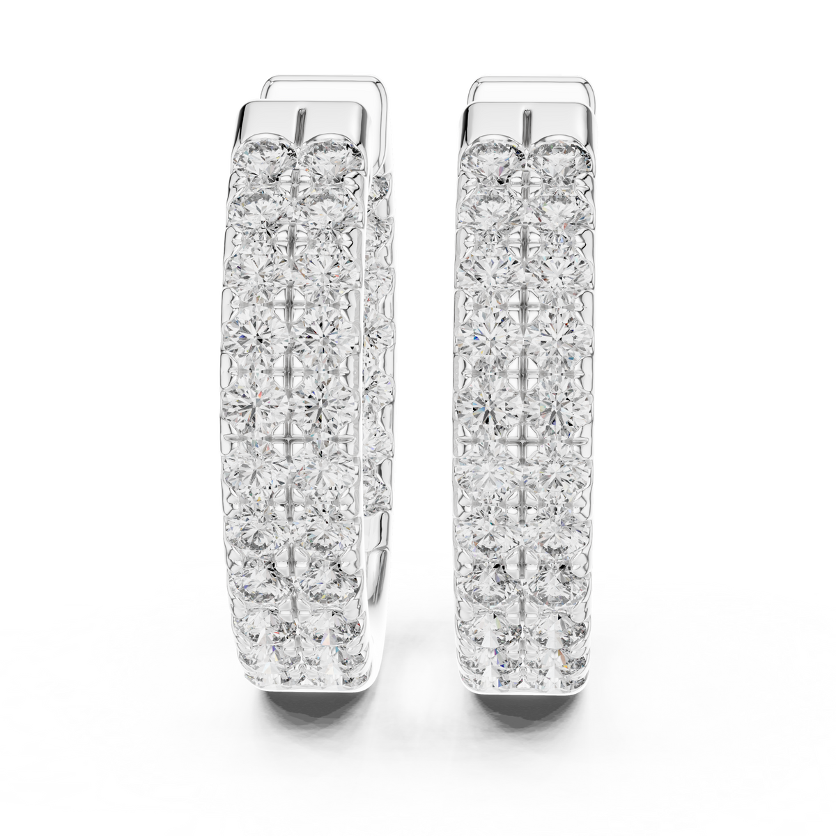 Earring 323@7 - White Gold - Image