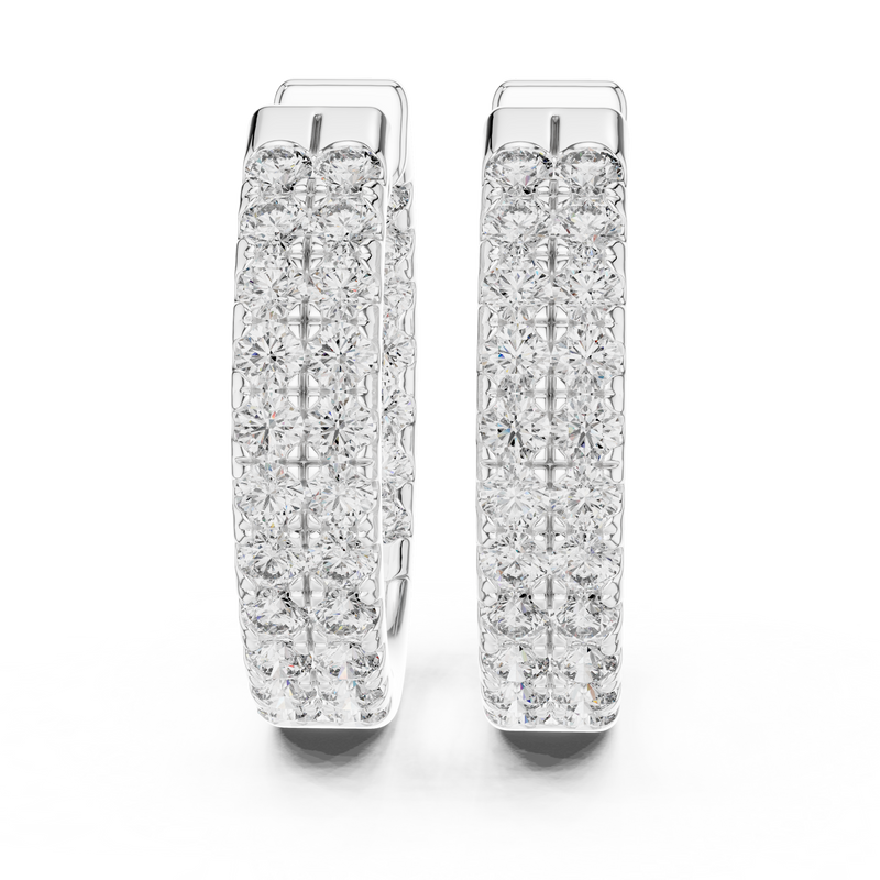 Earring 323@7 - White Gold - Image