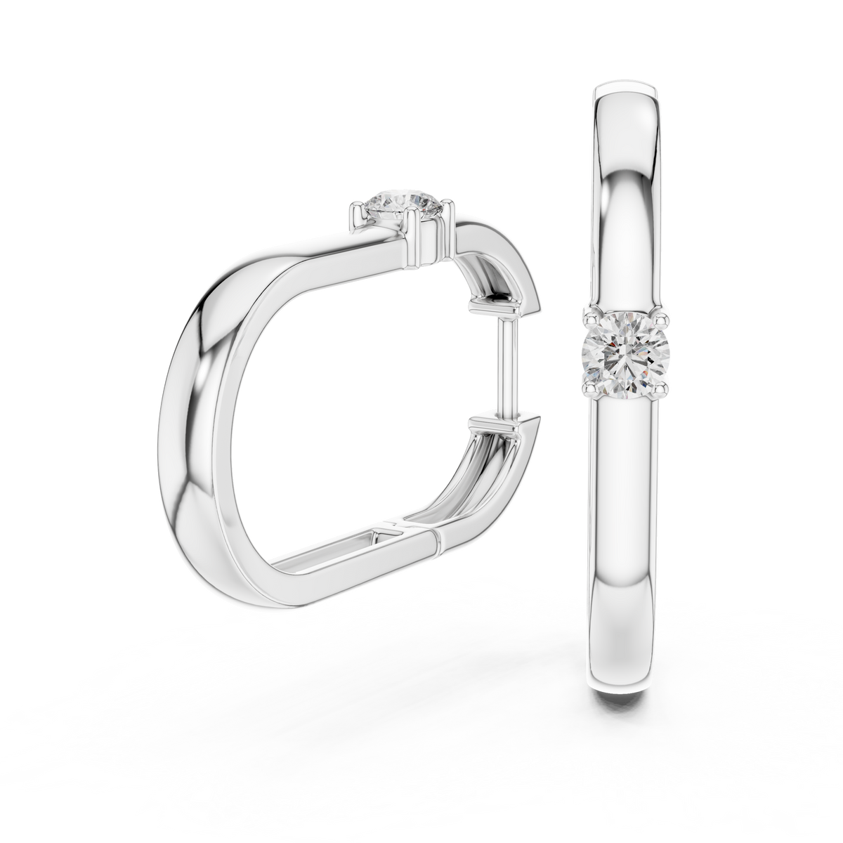 Earring ER-326@7 - White Gold - Image