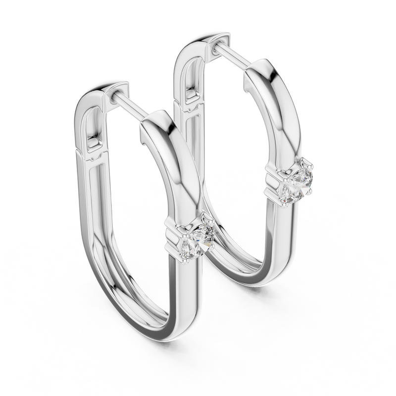Earring ER-326@7 - White Gold - Image