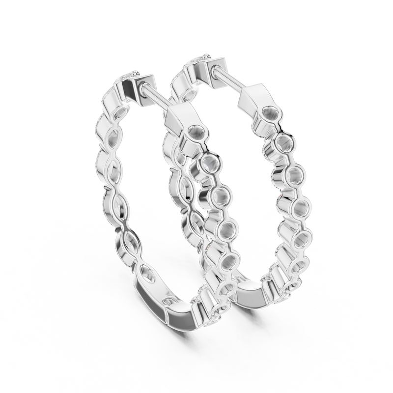 Earring ER-330@7 - White Gold - Image