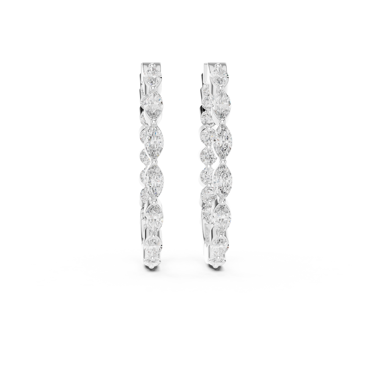 Earring ER-330@7 - White Gold - Image