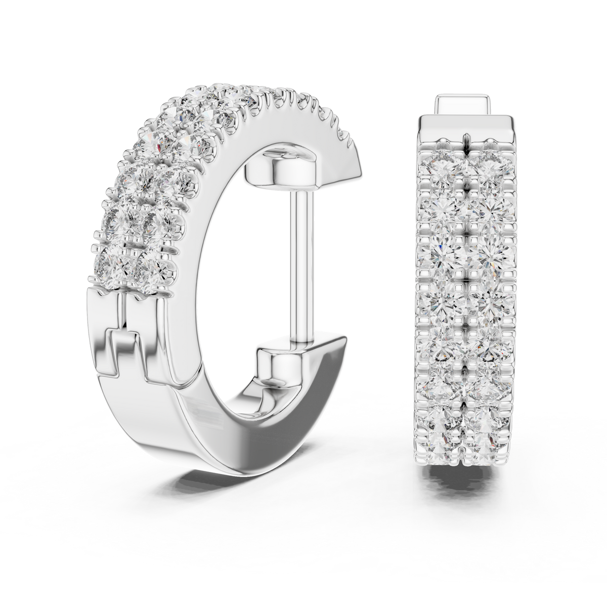 Earring ER-337@7 - White Gold - Image