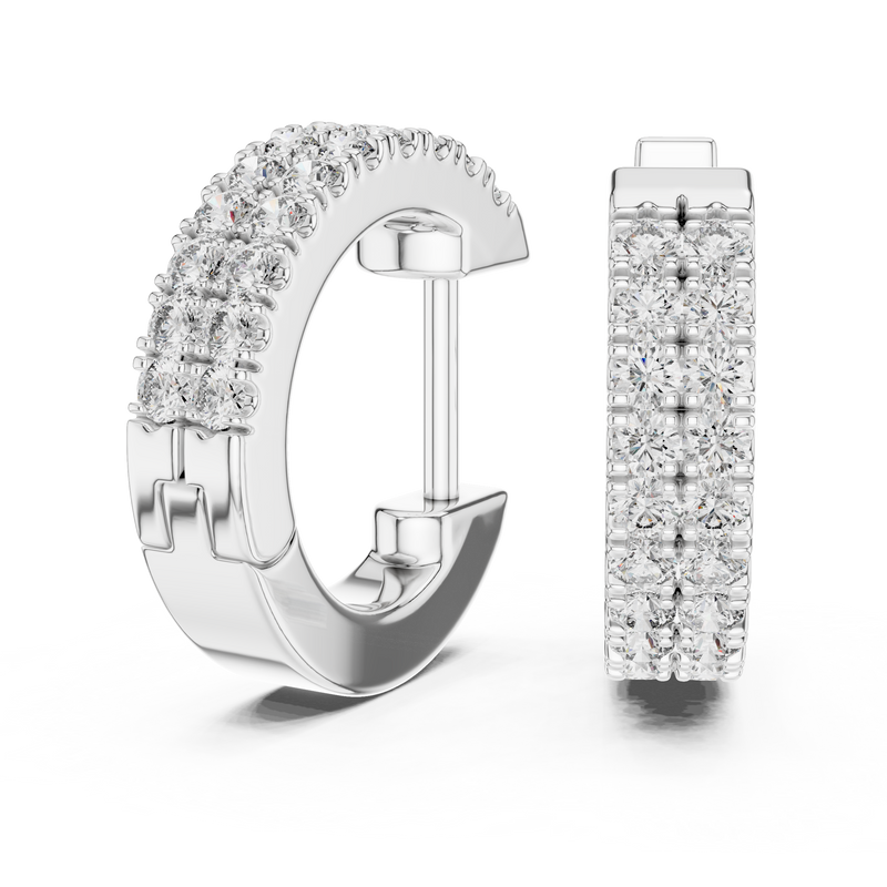 Earring ER-337@7 - White Gold - Image