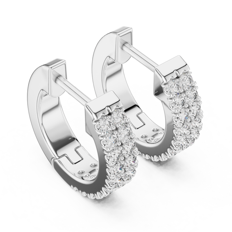 Earring ER-337@7 - White Gold - Image