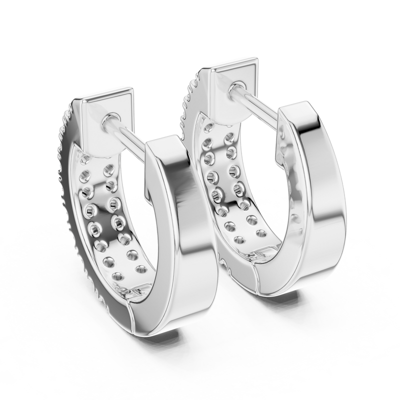 Earring ER-337@7 - White Gold - Image