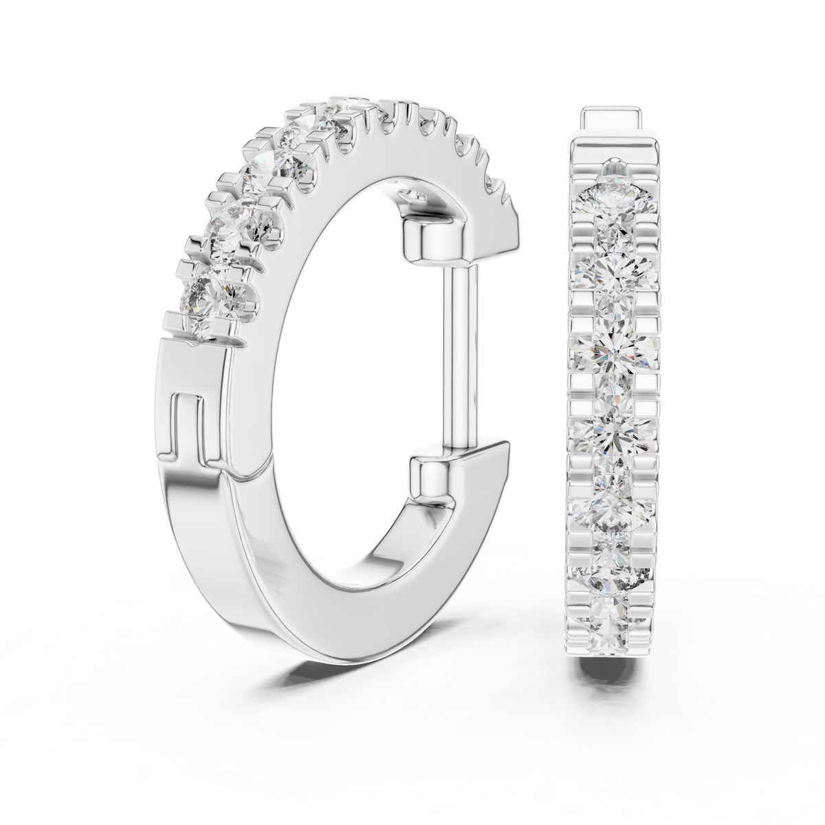 Earring 340 - White Gold - Image