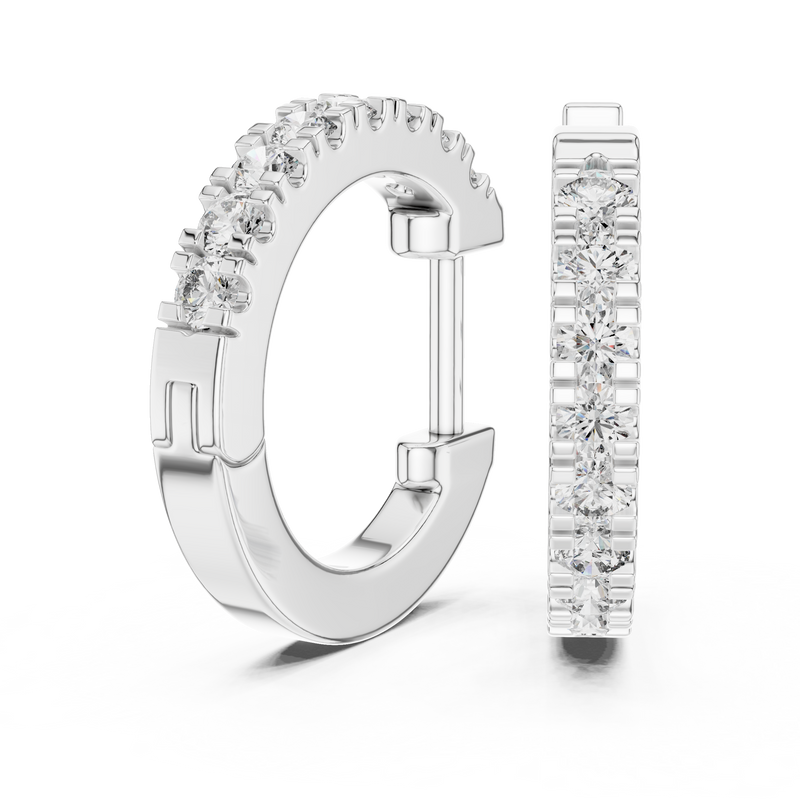 Earring 340 - White Gold - Image