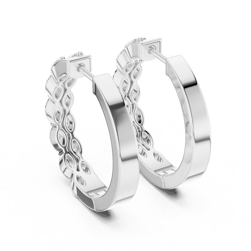 Earring 348@7 - White Gold - Image