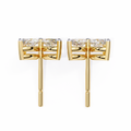 14K White Gold IGI Certified Marquise Diamond Flower Earrings, D-E Color, VVS/VS Clarity