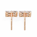 14K White Gold IGI Certified Marquise Diamond Flower Earrings, D-E Color, VVS/VS Clarity