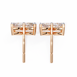 14K White Gold IGI Certified Marquise Diamond Flower Earrings, D-E Color, VVS/VS Clarity
