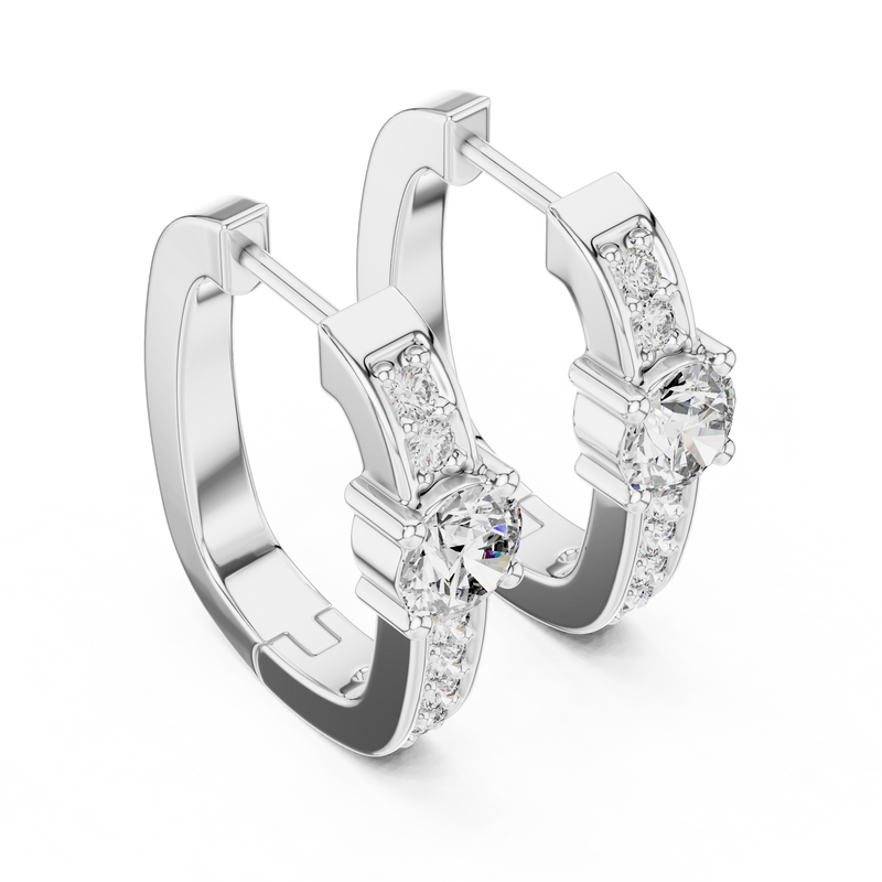 Earring 354@7 - White Gold - Image
