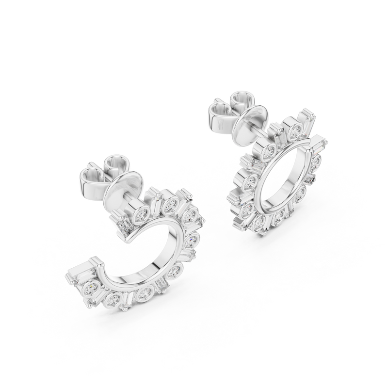 Earring 356@7 - White Gold - Image