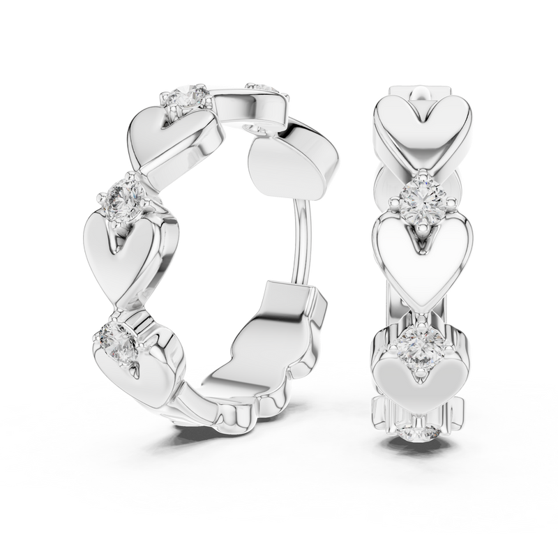 Earring 359 - White Gold - Image