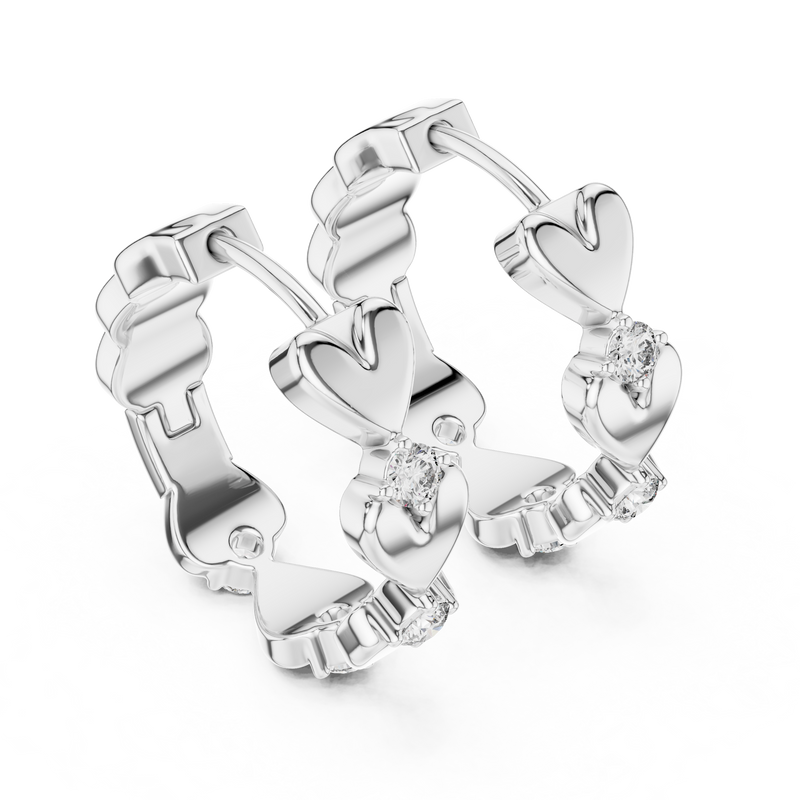 Earring 359 - White Gold - Image