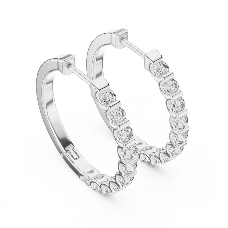 Earring 362@7 - White Gold - Image
