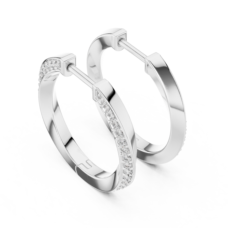 Earring 368@7 - White Gold - Image