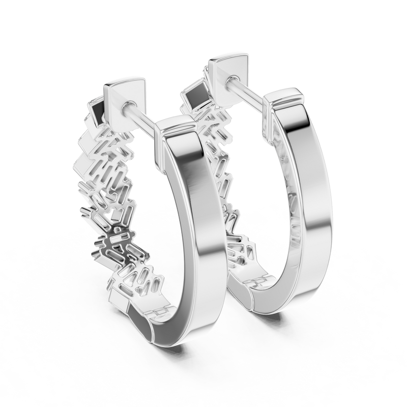 Earring 370@7 - White Gold - Image