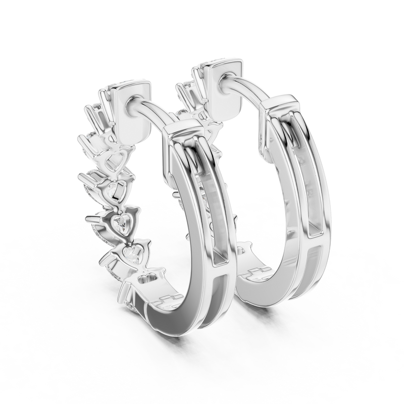 Earring 372@7 - White Gold - Image
