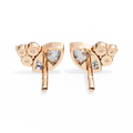 14K White Gold IGI Certified Marquise Diamond Cluster Earrings, D-E Color, VVS/VS Clarity