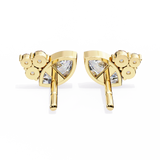 14K White Gold IGI Certified Marquise Diamond Cluster Earrings, D-E Color, VVS/VS Clarity