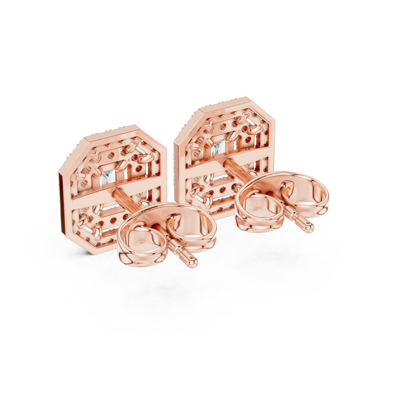 Earring 3#10001E_109_A_S - Rose Gold - Image