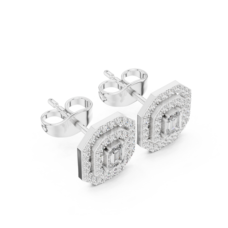 Earring 3#10001E_109_A_S - White Gold - Image