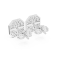 Earring 3#10001E_109_A_S - White Gold - Image