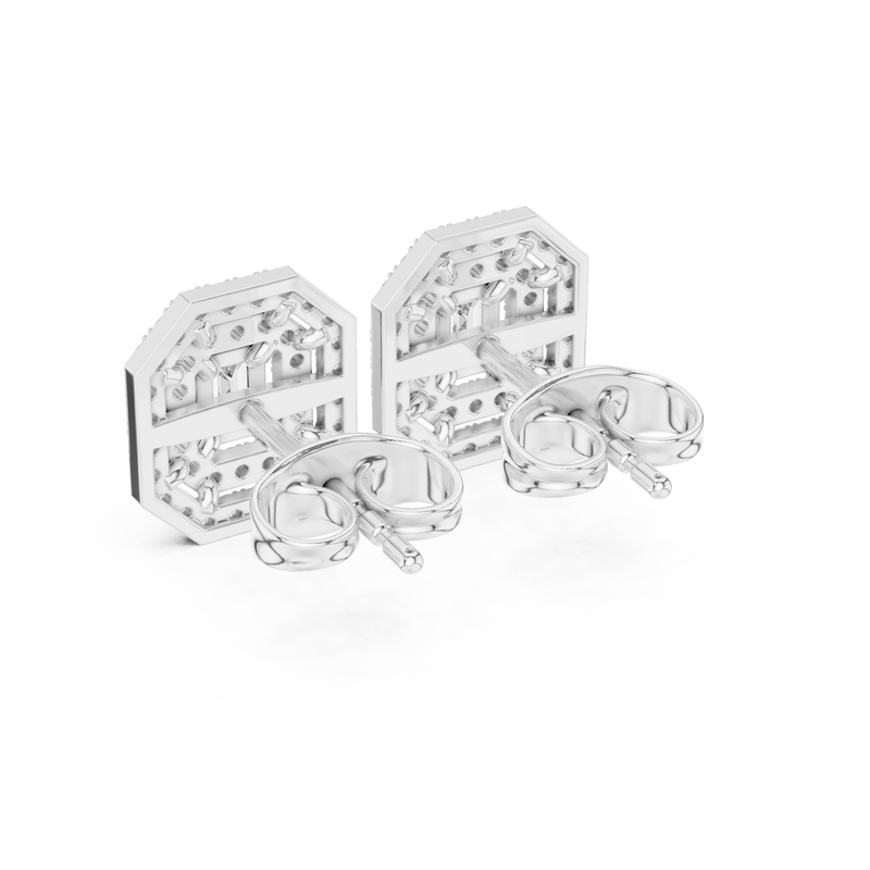 Earring 3#10001E_109_A_S - White Gold - Image