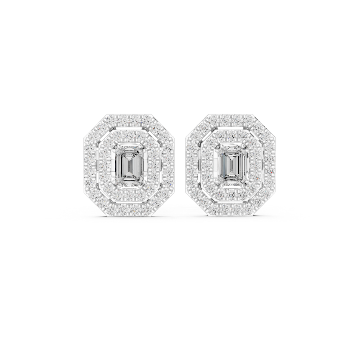 Earring 3#10001E_109_A_S - White Gold - Image