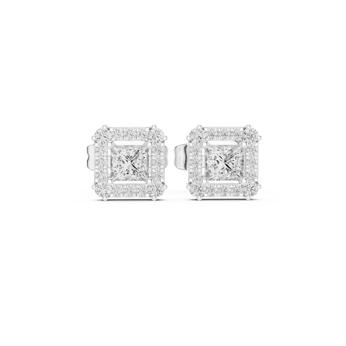 Earring 3#10003E_111_S - White Gold - Image
