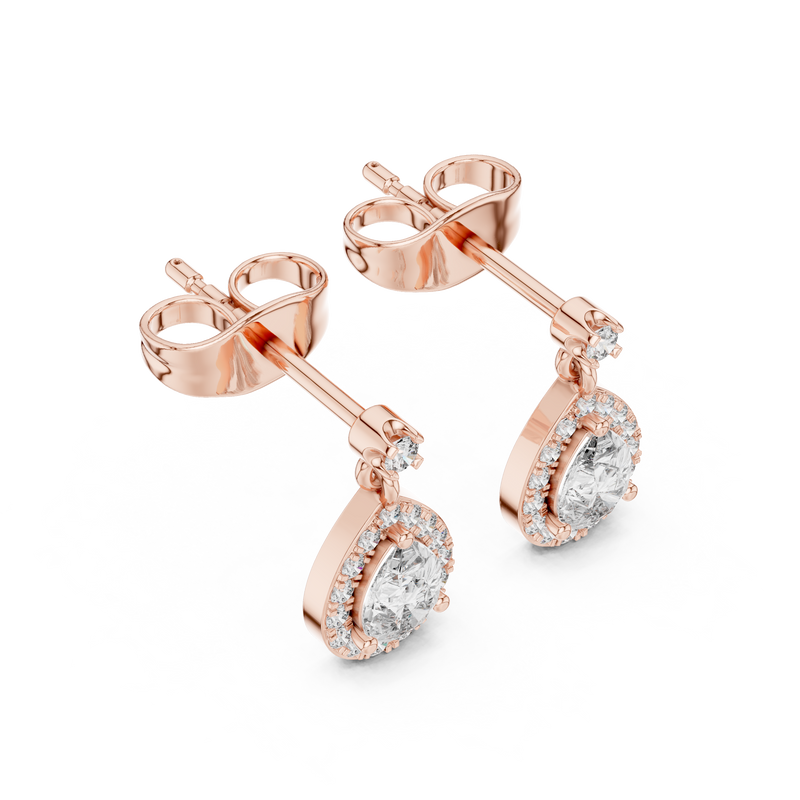 Earring 3#10004E_113_M - Rose Gold - Image