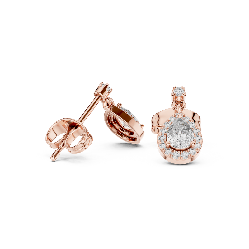 Earring 3#10004E_113_M - Rose Gold - Image